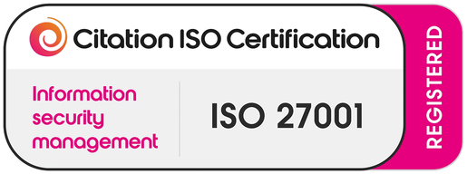 Citation ISO Certification, ISO 27001 information security management, registered