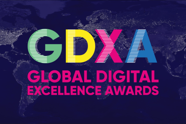 An image featuring the large text 'GDXA Global Digital Excellence Awards'