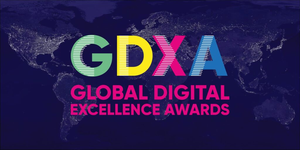 An image featuring the large text 'GDXA Global Digital Excellence Awards'