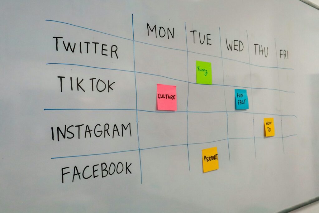 Screens showing media content