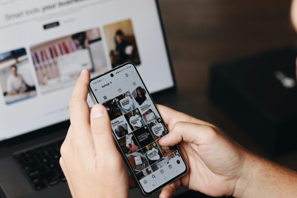 Social media apps on a phone screen
