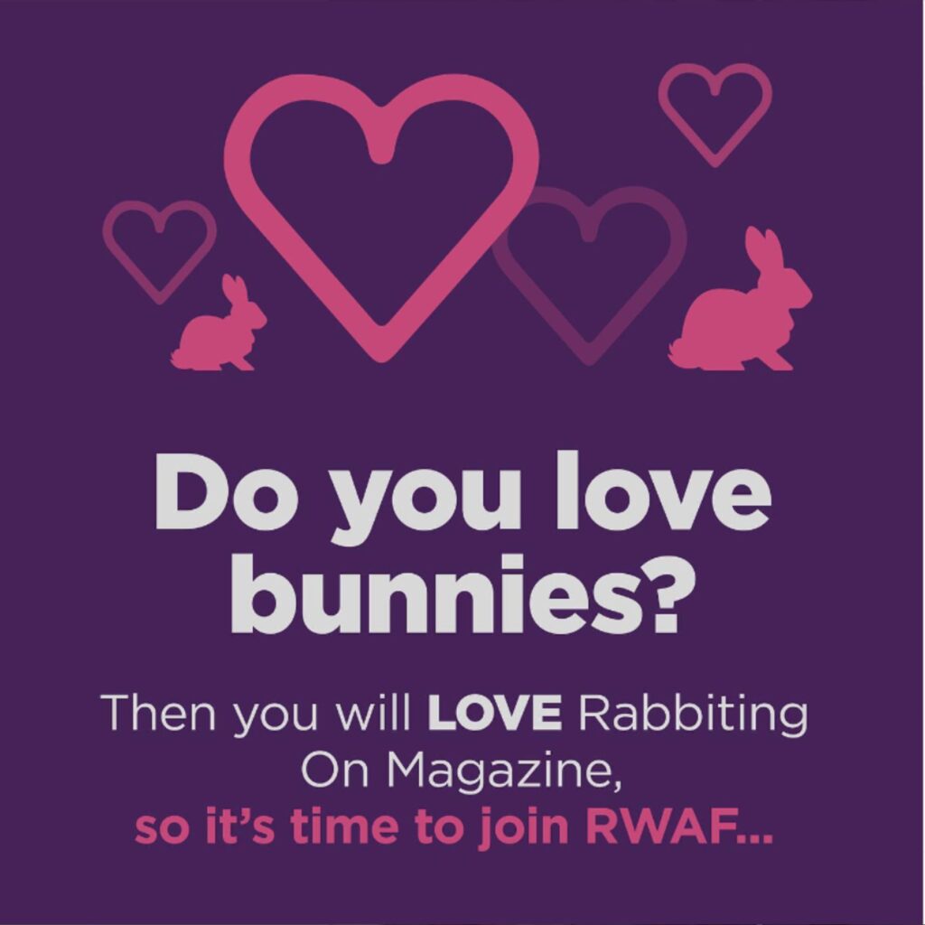 Rabbit Welfare Association and Fund graphic - Do you love bunnies?