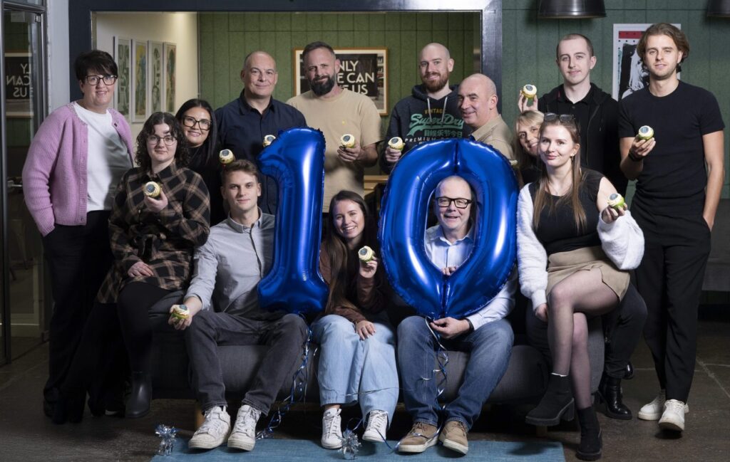 The Route team celebrating 10 years